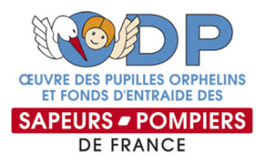 Logo ODP, Oeuvre des Pupilles des Orpheliens et fond d'entraide des Sapeurs-pompiers de France